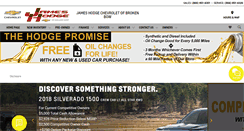 Desktop Screenshot of jameshodgechevy.com