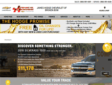 Tablet Screenshot of jameshodgechevy.com